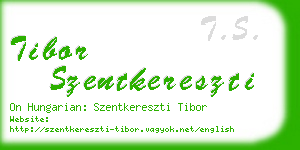 tibor szentkereszti business card